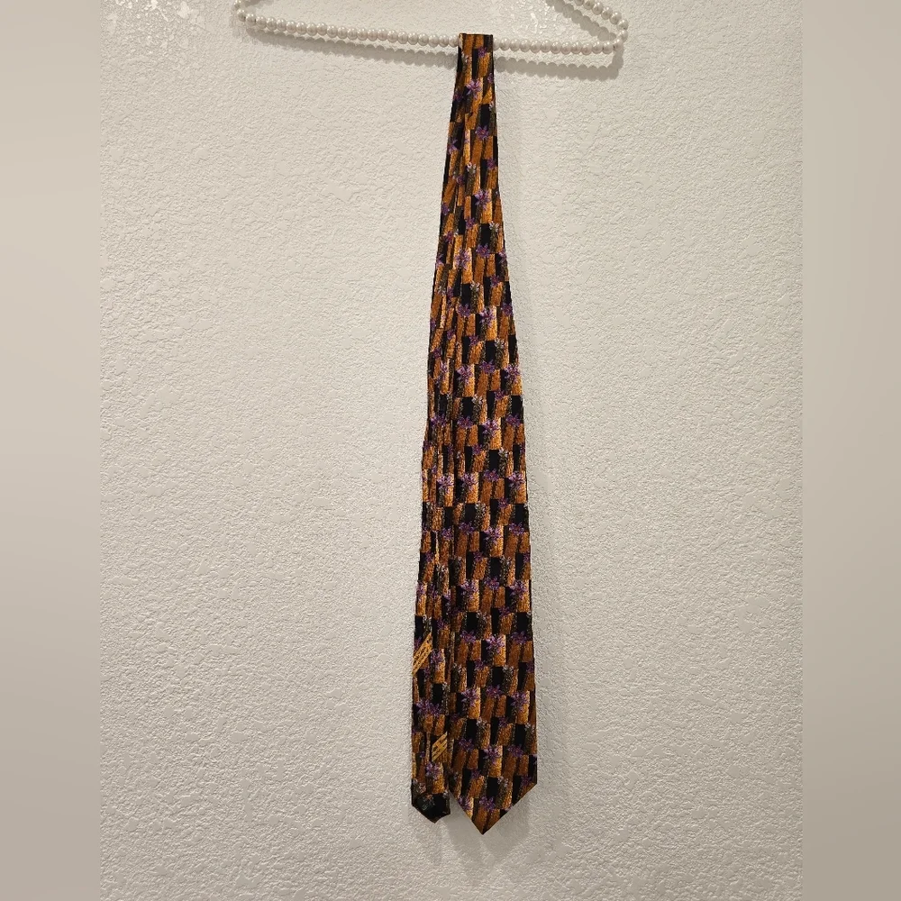 Ermenegildo Zegna silk tie floral Pattern NWT